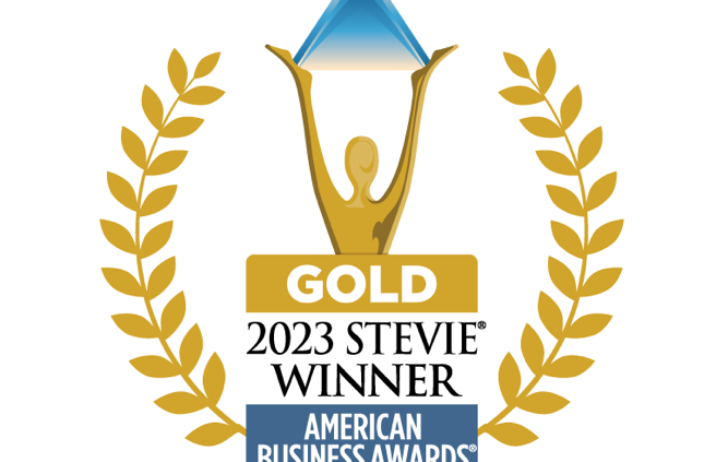 Jake Brander wins a Stevie Award at the Ameican Business Awards